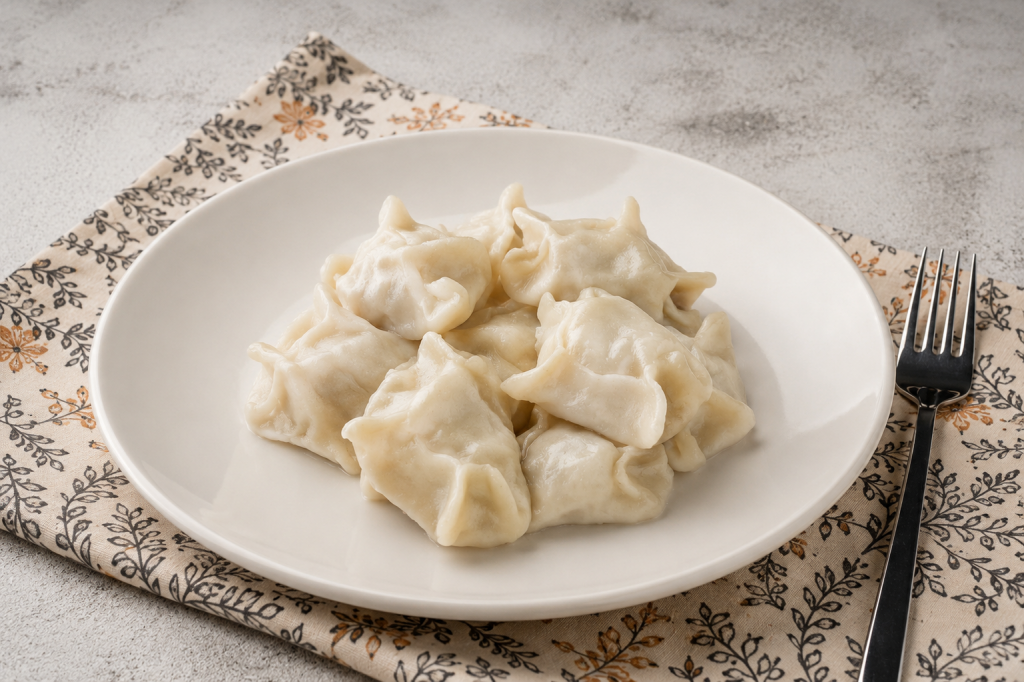 Вареники с капустой отварные